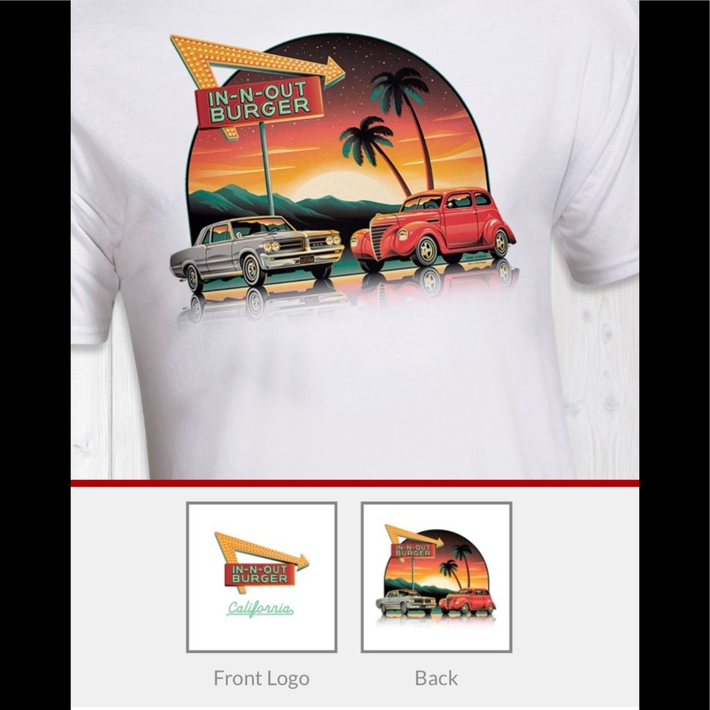 Brand new In N Out T Shirt - California